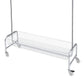 Garment Rack with Basket on Wheels