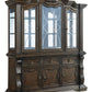 Maylee - Dining Buffet And Hutch - Dark Brown