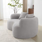 Modern Curved Loveseat - view 4