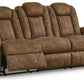 Wolfridge - Power Reclining Sofa With Adj Headrest - Brindle