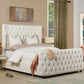Brooklyn Queen Tufted Panel Bed Headboard and Footboard Set