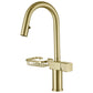 High Arc Pull-Down Kitchen Faucet - Brushed Gold