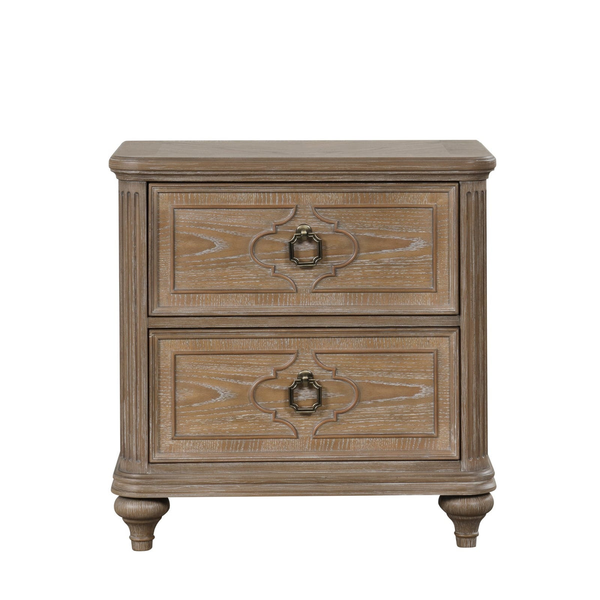 Simple Contemporary 1pc Nightstand Rustic