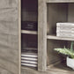 Naydell - XL TV Stand w/Fireplace Option - Gray