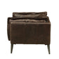 Porchester Distress Chocolate Top Grain Leather Chair