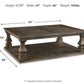Johnelle - Rectangular Cocktail Table - Gray