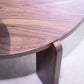 32.68 Inch Nesting Round Wood Coffee Table with End Table Set of 2
