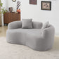 Modern Curved Loveseat - view 5