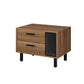 Trolgar - Accent Table - Brown Oak & Black