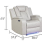 Benz LED & Power Recliner 3 Pc Set in Faux Leather