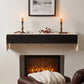 48" Embossed Fireplace Mantel - Western Red Cedar