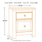 Paxberry - Two Drawer Night Stand - Whitewash