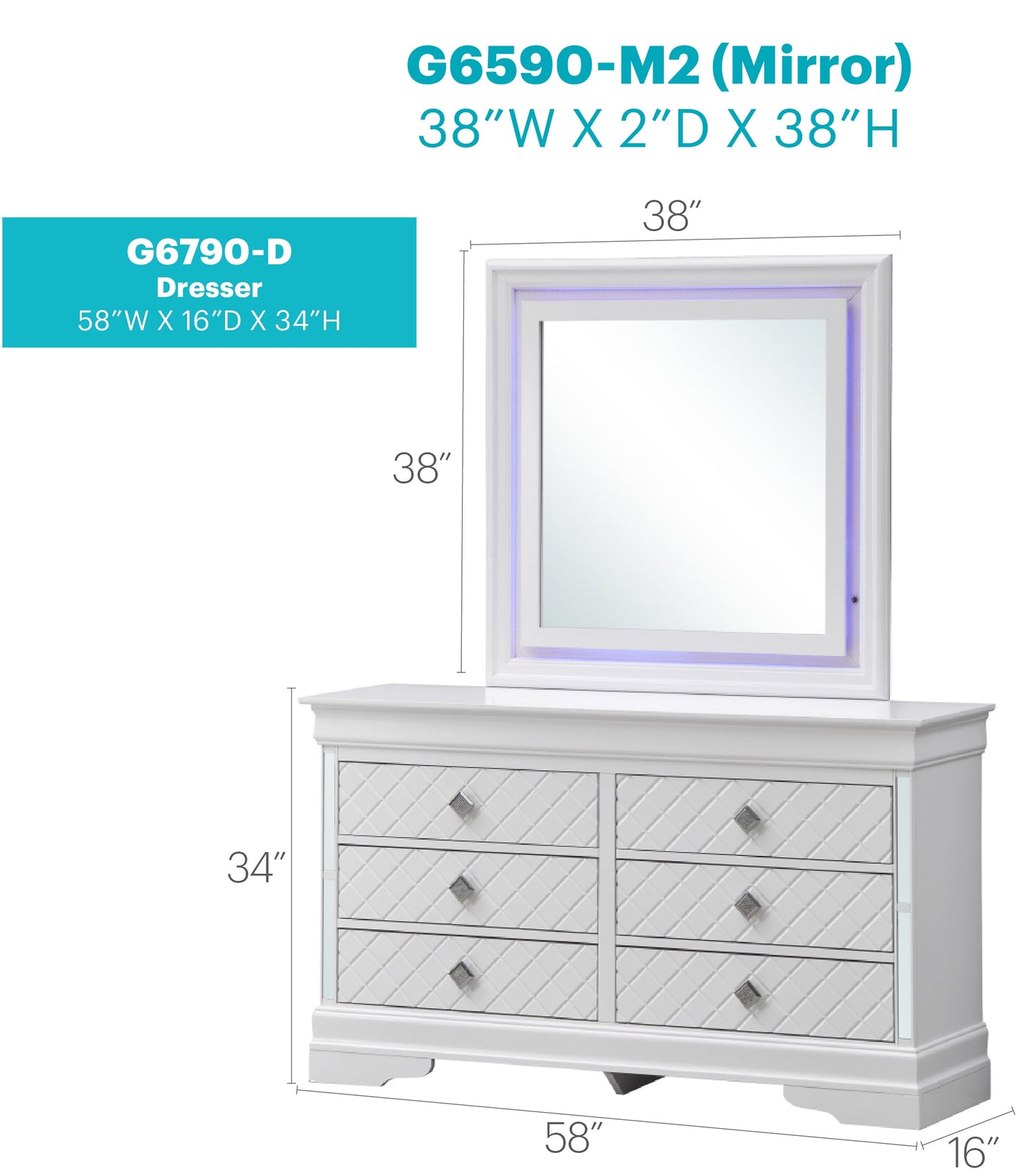 Verona G6790-D Dresser