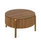 Round Lift Top Coffee Table with Hidden Storage