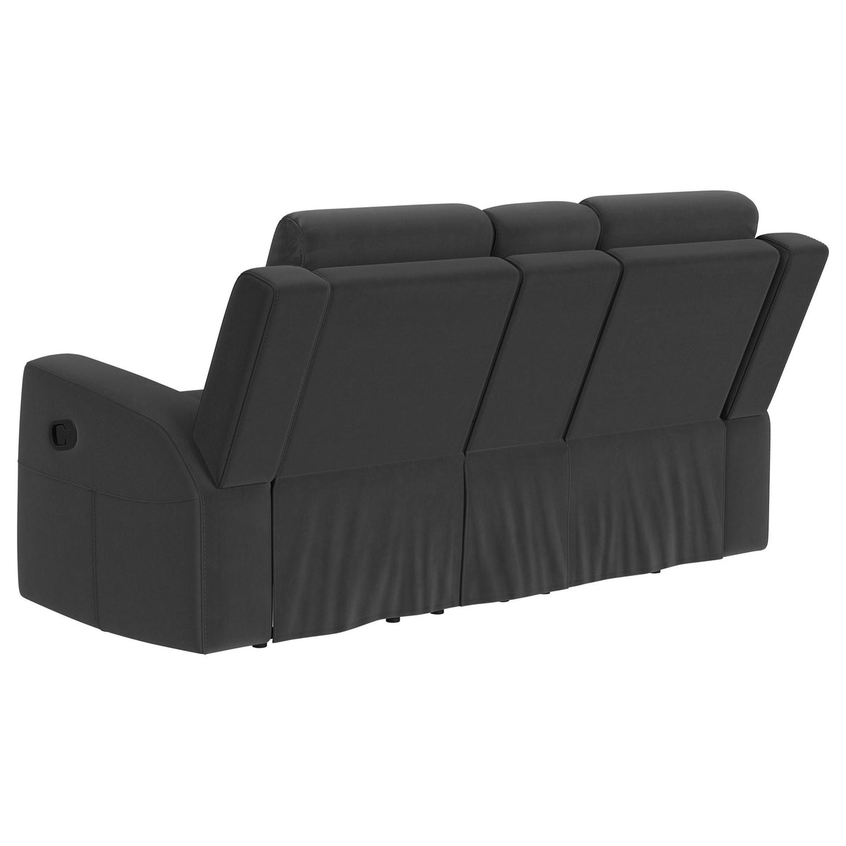 Brentwood Upholstered Reclining Loveseat Dark Charcoal - view 5