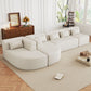 Upholstered Sofa Free Combined Sofa Couch With 2 Chaise Lounge And Five Back Pillows For Living Room - view 5