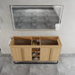 60" Freestanding Bathroom Vanity Cabinet