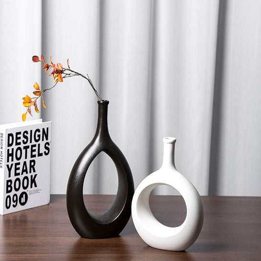Nordic Luxury Ceramic Hydroponic Vase Home Decoration
