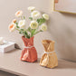 Resin Vase Elegant Flower Arrangement Home Decor