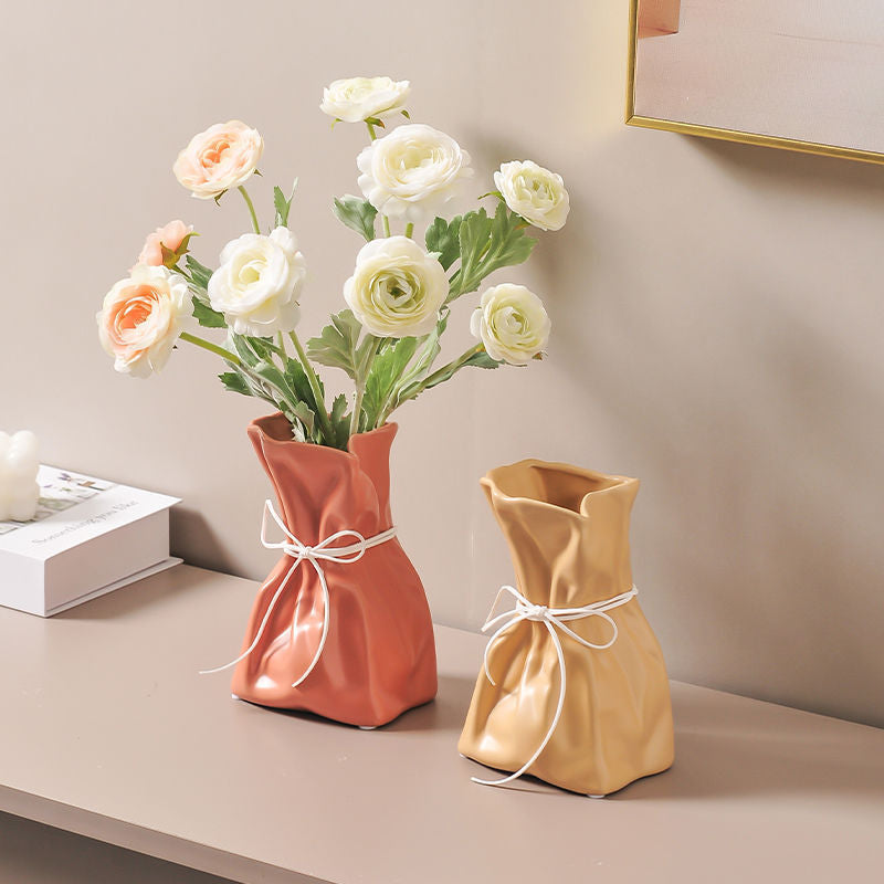 Resin Vase Elegant Flower Arrangement Home Decor