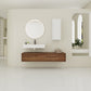 60 Inch Wall-Mounted Bathroom Vanity with Resin Sink