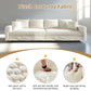 82.7" Plush Corduroy 3-Seat Sofa