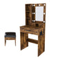 Vanity Table with Mirror & Adjustable LED Lights