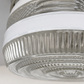 RETRO 1960's Antique DRUM Flush Mount Ceiling Light Brushed Nickel