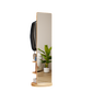Multifunctional 360° Rotating Full Length Mirror with Coat Rack