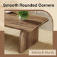 47" Rustic Brown Rectangle Coffee Table