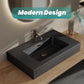 Matte Black Integrated Solid Surface Basin