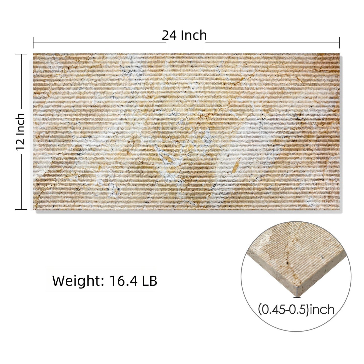 Gold Yellow Beige Natural Marble Wall Tiles