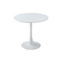 White Round Dining Table