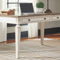 Realyn - Home Office Lift Top Desk - White / Brown