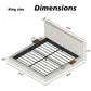AirFrame King Bed Frame with Adjustable Sliding Side Table