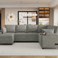 Versatile U-Shaped Sectional Sofa Bed