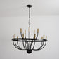 18-Light Chandelier Industrial Iron Candle Chandelier