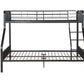 Caius Gunmetal Finish Twin XL/Queen Bunk Bed