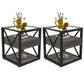 Set of 2 Modern End Tables with Drawer - Nightstands