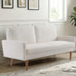 Sofa, European Style With Sleek Design, Modern & Vintage Flair, Upholstered 3 Seater Couch - view 9