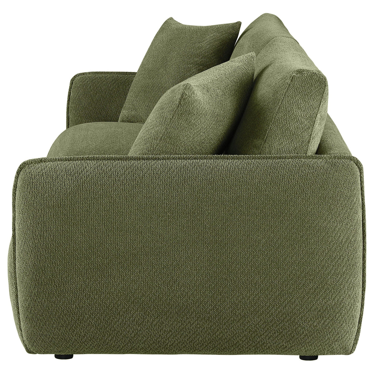Elysia Chenille Upholstered Modular Lounge Loveseat Green - view 4