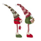 Set of 2 Fabric Standing Holiday Gnomes with Knit Hats