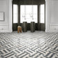 12x12 White Gray Waterjet Marble Tiles