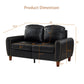 Classic 59" Faux Leather Loveseat