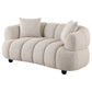 Whitney Contemporary Channel Tufted Woven Fabric Upholstered Loveseat - view 5