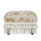 Fiona Accent Footstool Ottoman, Champagne