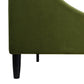Aspen Vertical Tufted Headboard Platform Bed Set, King, Olive