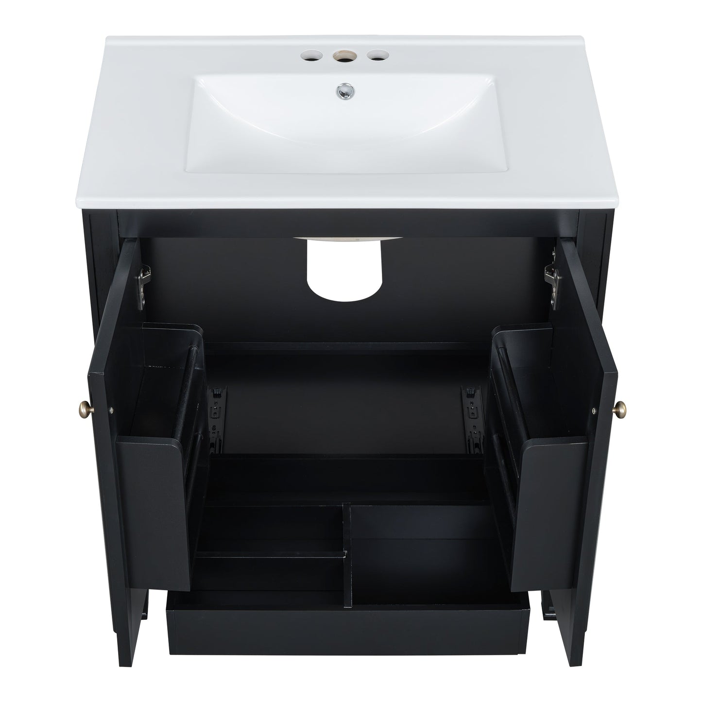 30" Bathroom Vanity with Sink and Two Doors