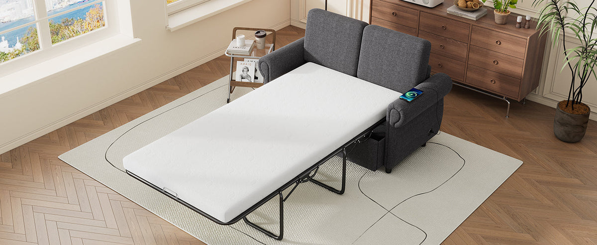 Orisfur Pull Out Sofa Bed Loveseat Sleeper