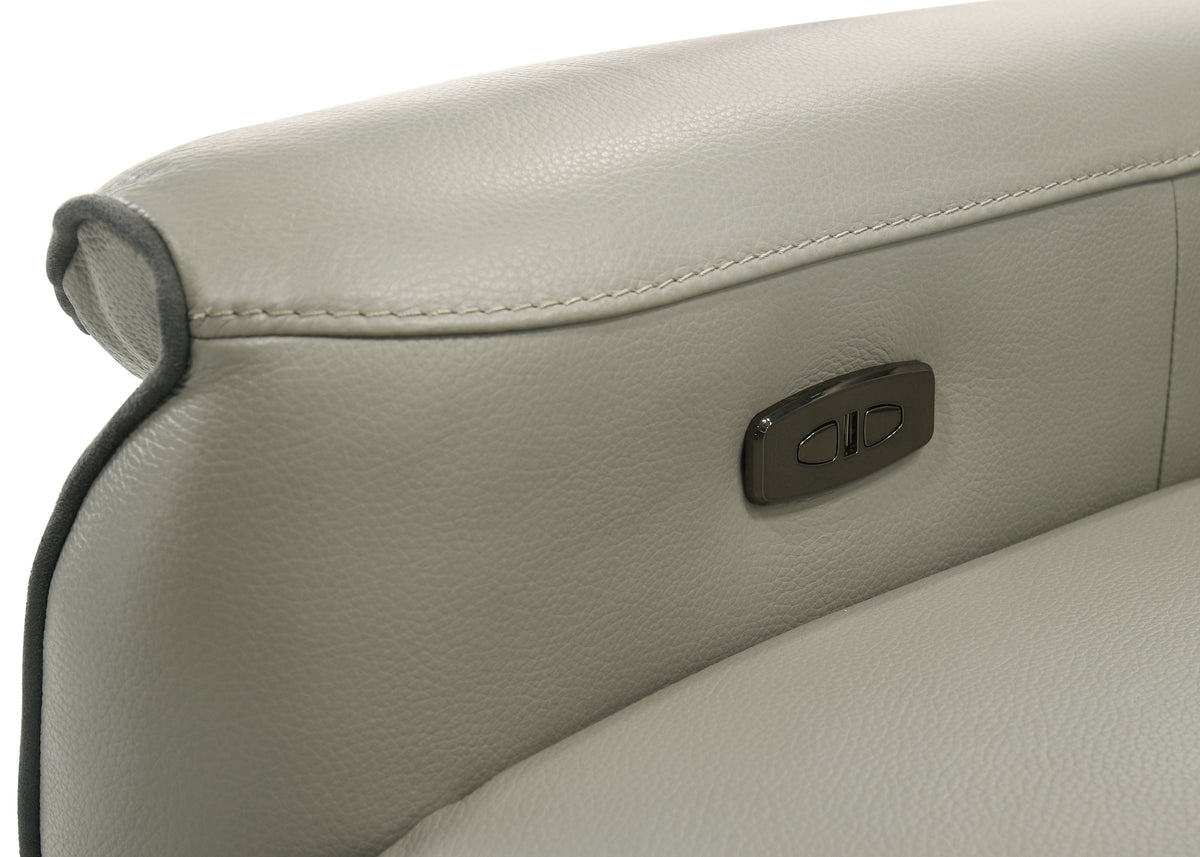 Jayke Top Grain Leather Match Power Motion Sectional Sofa